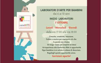 Sono aperte le iscrizioni a LaborARTE